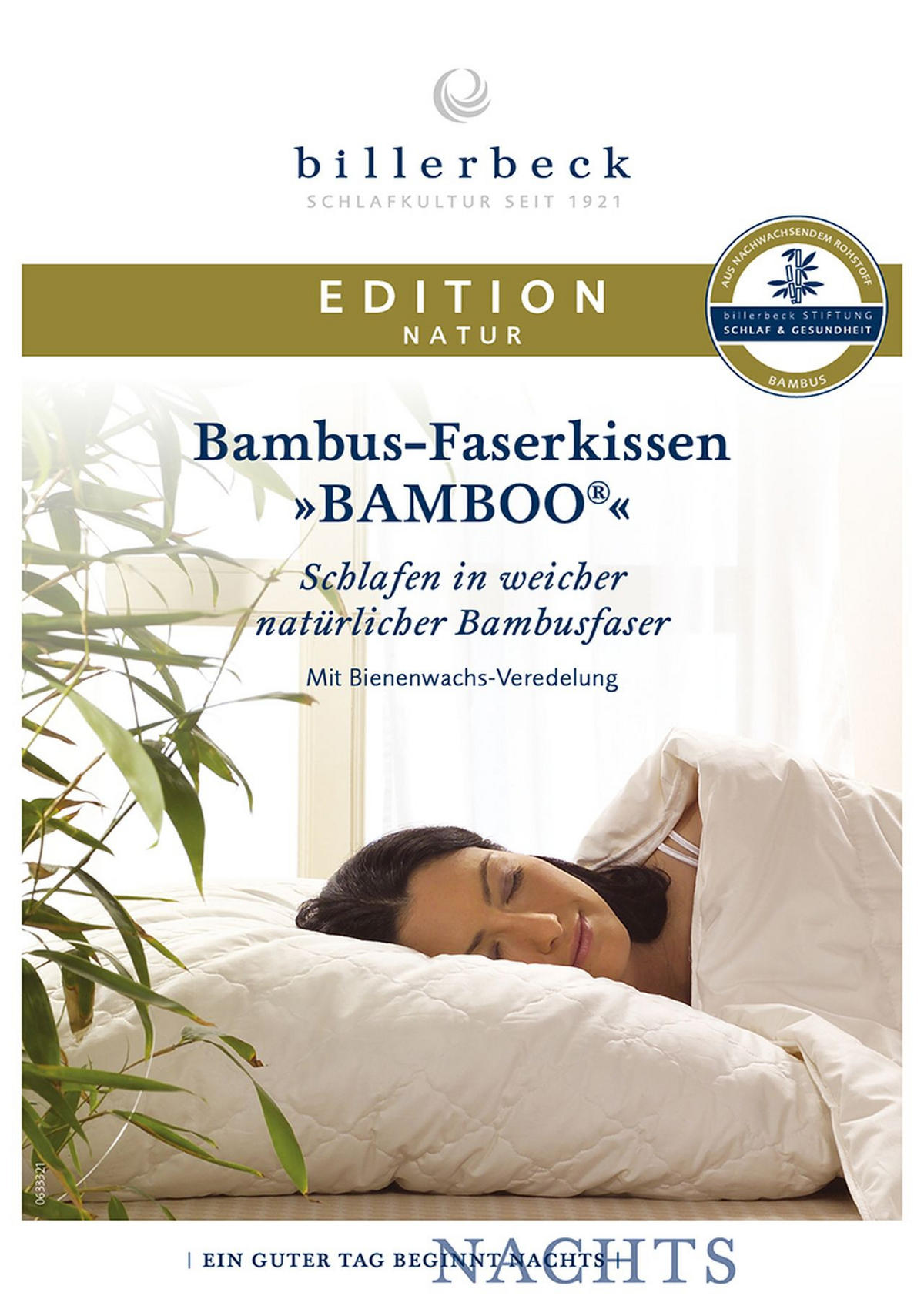 KOPFKISSEN  Bamboo  80/80 cm       - Champagner, KONVENTIONELL, Textil (80/80cm) - Billerbeck