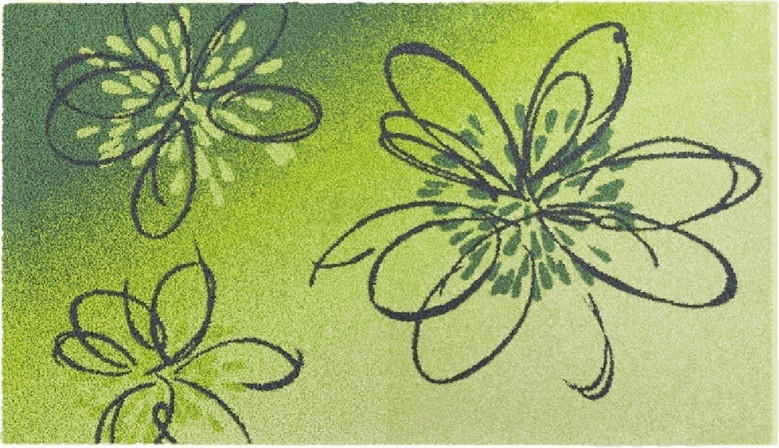 BADTEPPICH Grün 60/100 cm  - Grün, KONVENTIONELL, Kunststoff/Textil (60/100cm) - Grund