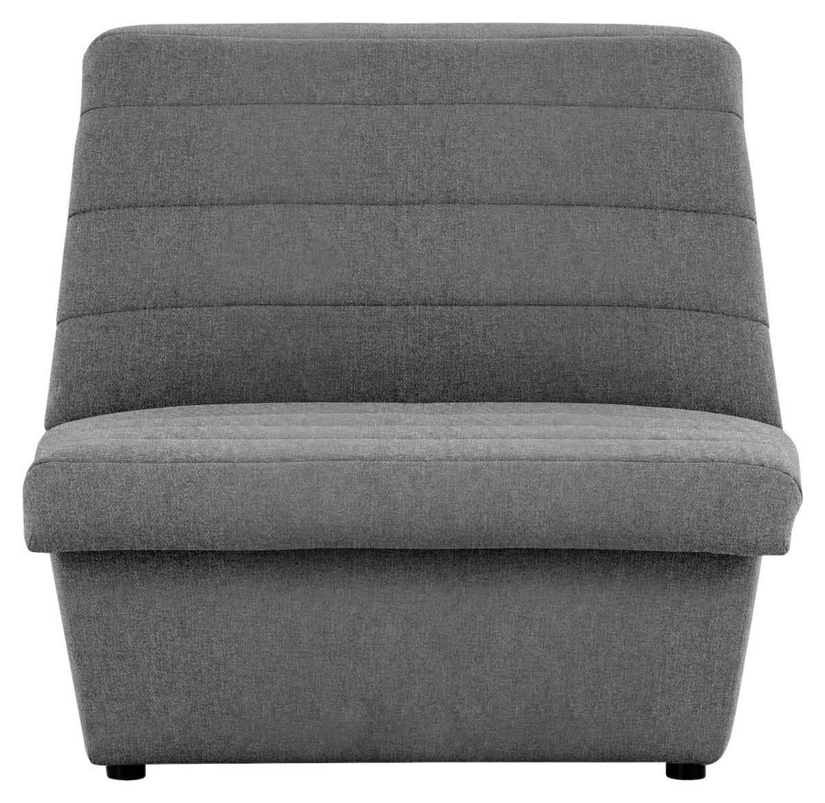 SESSEL Webstoff Graubraun    - Graubraun/Schwarz, Design, Kunststoff/Textil (92/92/103cm) - LOOKS by W.Joop