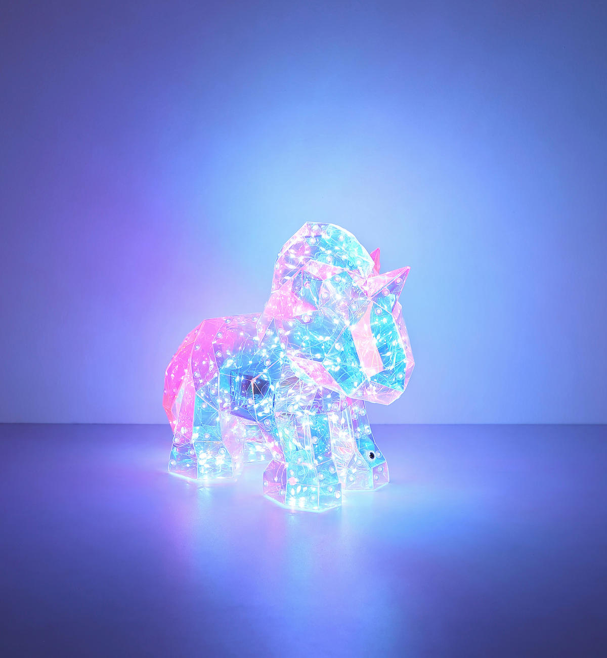NAMIZNA LED-SVETILKA  BRONDAR   30/14/26 cm          - pink/prozorno, Basics, umetna masa (30/14/26cm) - Globo