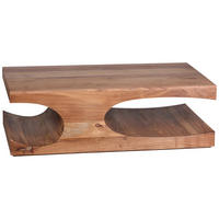 COUCHTISCH Akazie massiv 118/70/38 cm rechteckig Akaziefarben  - Akaziefarben, Design, Holz (118/70/38cm) - MID.YOU