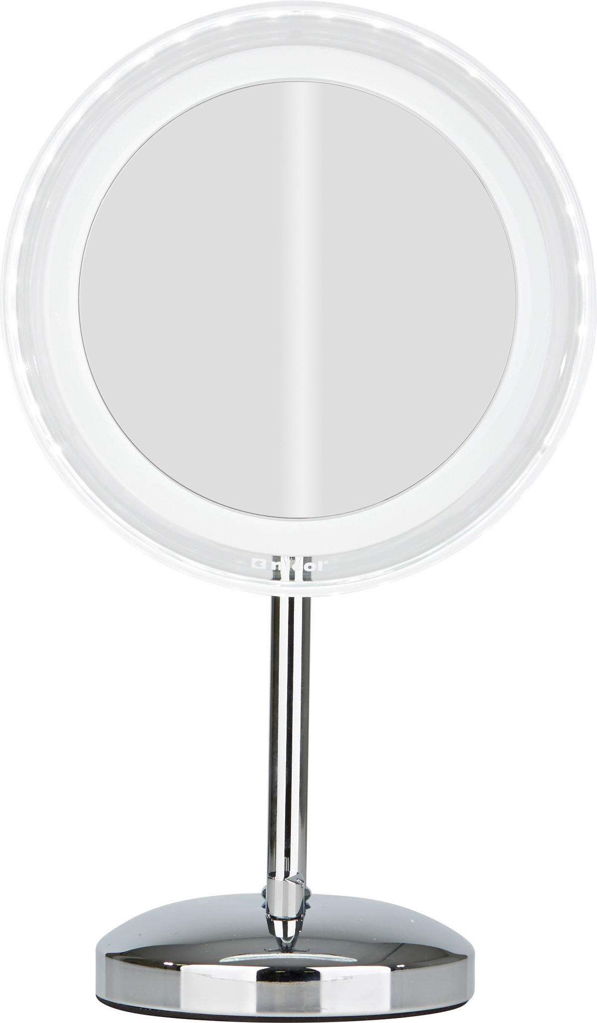 SCHMINKSPIEGEL 23/39,5/15 cm  - Chromfarben, Basics, Glas/Kunststoff (23/39,5/15cm) - Sadena