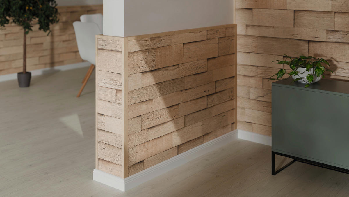 Winkelleiste Eiche - Eichefarben, Design, Naturmaterialien (240/2.2/4.5cm) - Egger Holzwerkstoffe