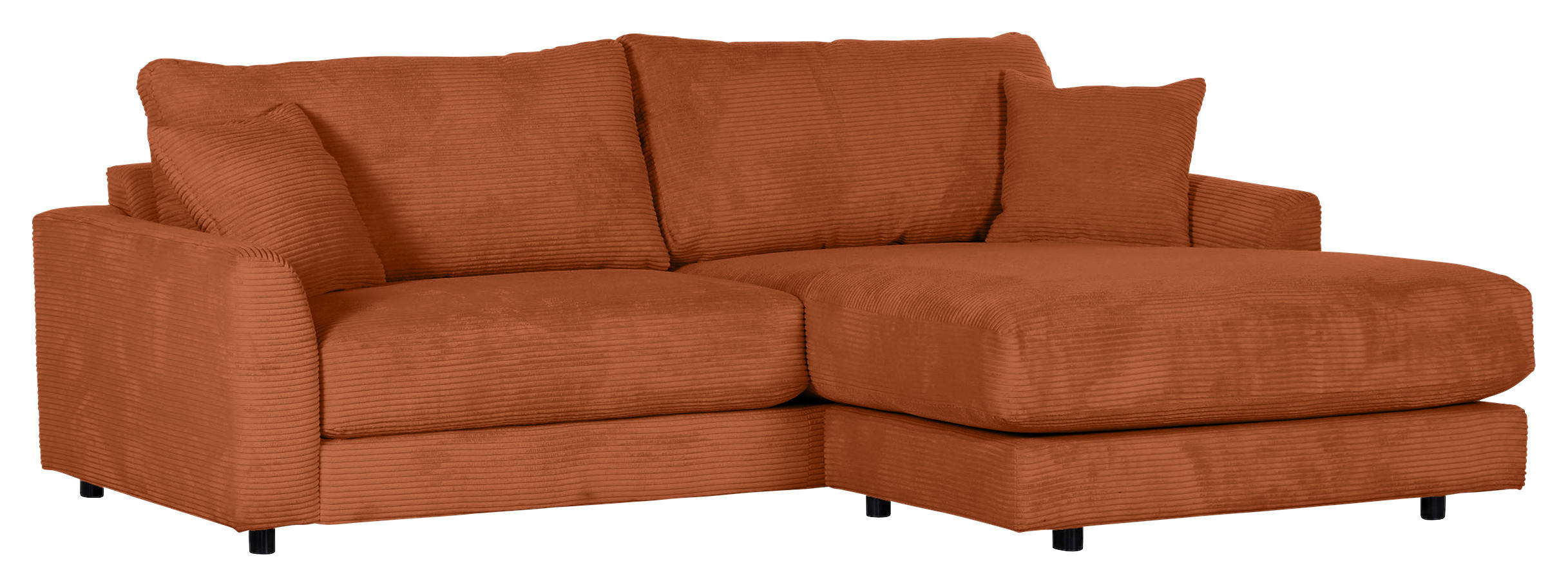ECKSOFA Kupferfarben Cord 
