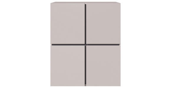 HIGHBOARD  99,4/119,4/39,8 cm  - Kaschmir/Schwarz, Design, Holzwerkstoff/Kunststoff (99,4/119,4/39,8cm) - Xora