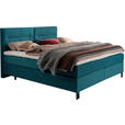 BOXSPRINGBETT 240/220 cm  in Blau  - Blau/Schwarz, KONVENTIONELL, Textil/Metall (240/220cm) - Esposa