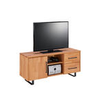 TV-ELEMENT 120/52/42 cm  - Anthrazit/Buchefarben, Natur, Holz/Metall (120/52/42cm) - Linea Natura