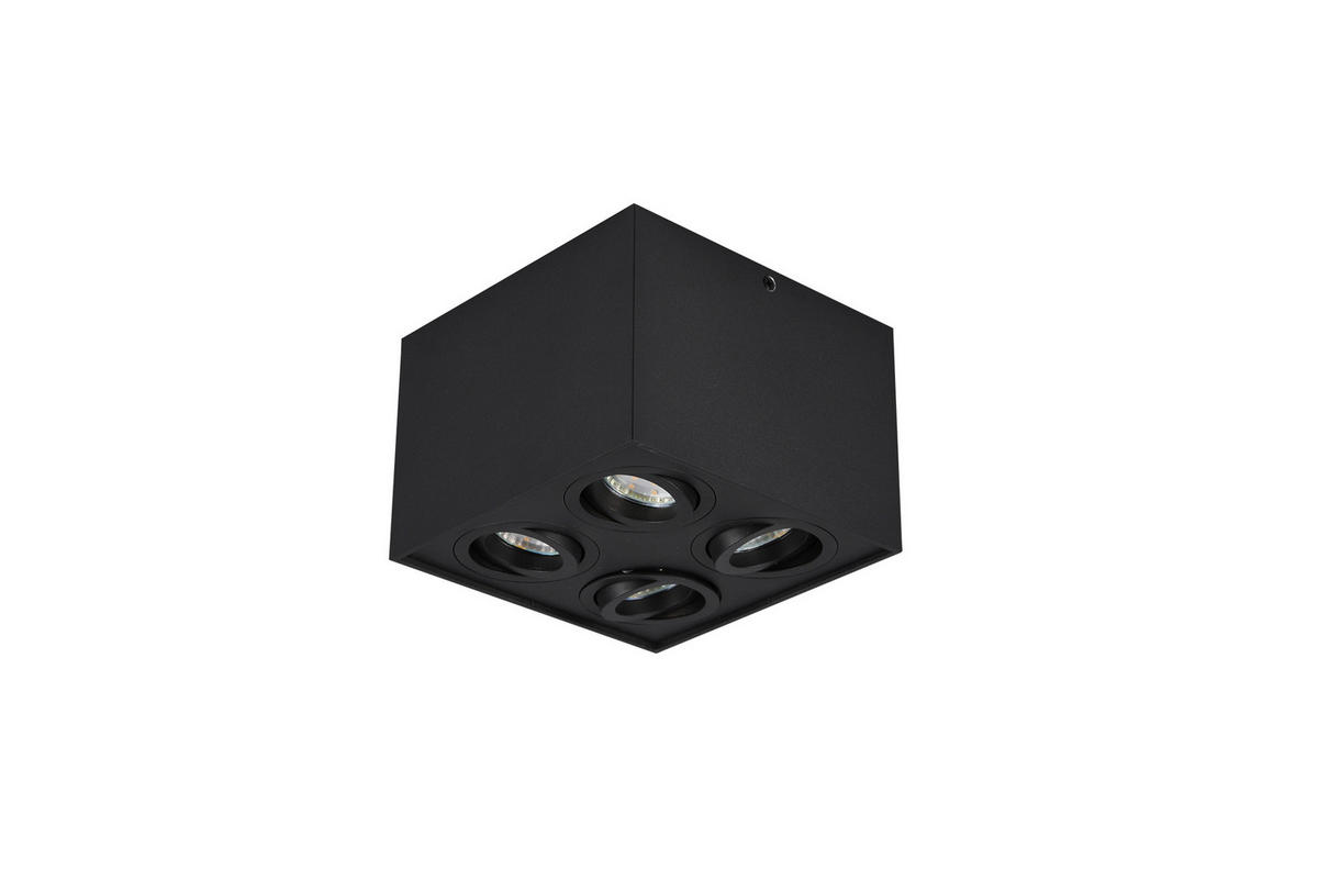 DECKENLEUCHTE     - Schwarz, Basics, Metall (17,8/12,5/17,8cm) - Trio Leuchten