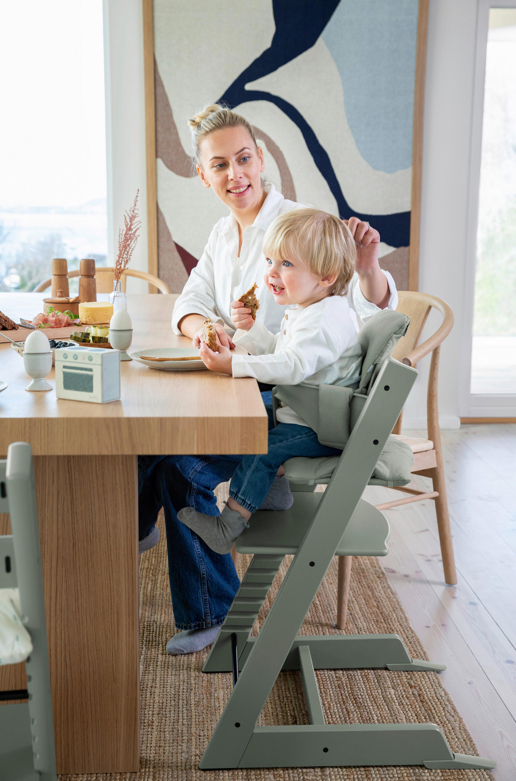 HOCHSTUHL Tripp Trapp Salbeigrün GLACIER GREEN  - Salbeigrün, Basics, Holz (46/79/49cm) - Stokke