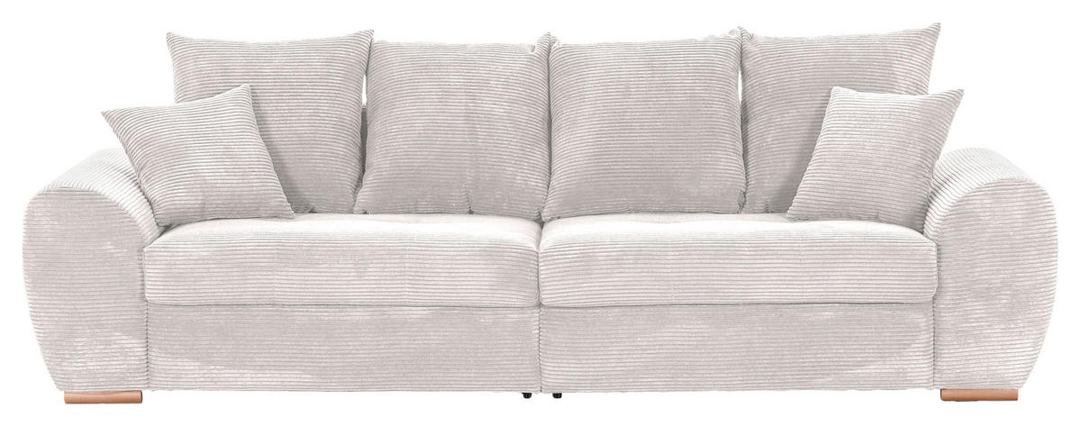 BIGSOFA in Cord Naturfarben  - Eichefarben/Naturfarben, Konventionell, Holz/Textil (270/72/109cm) - Carryhome