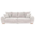 BIGSOFA Cord Beige  - Eichefarben/Beige, KONVENTIONELL, Holz/Textil (270/72/109cm) - Carryhome