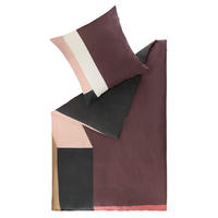 WENDEBETTWÄSCHE SW-Jolie rot Satin 155/220 cm  - Rotbraun/Hellrosa, Design, Textil (155/220cm) - Schöner Wohnen