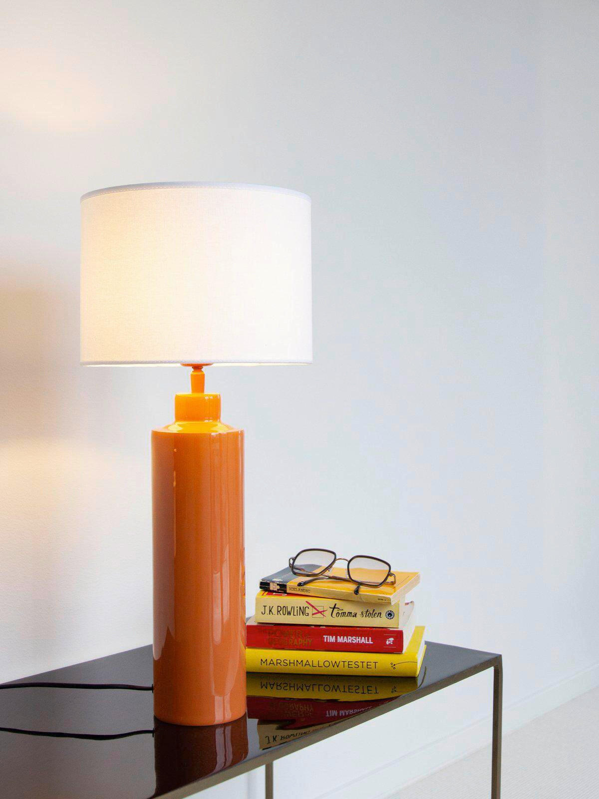 TISCHLEUCHTE PR Home Solo - Weiß/Orange, KONVENTIONELL, Metall (65cm)