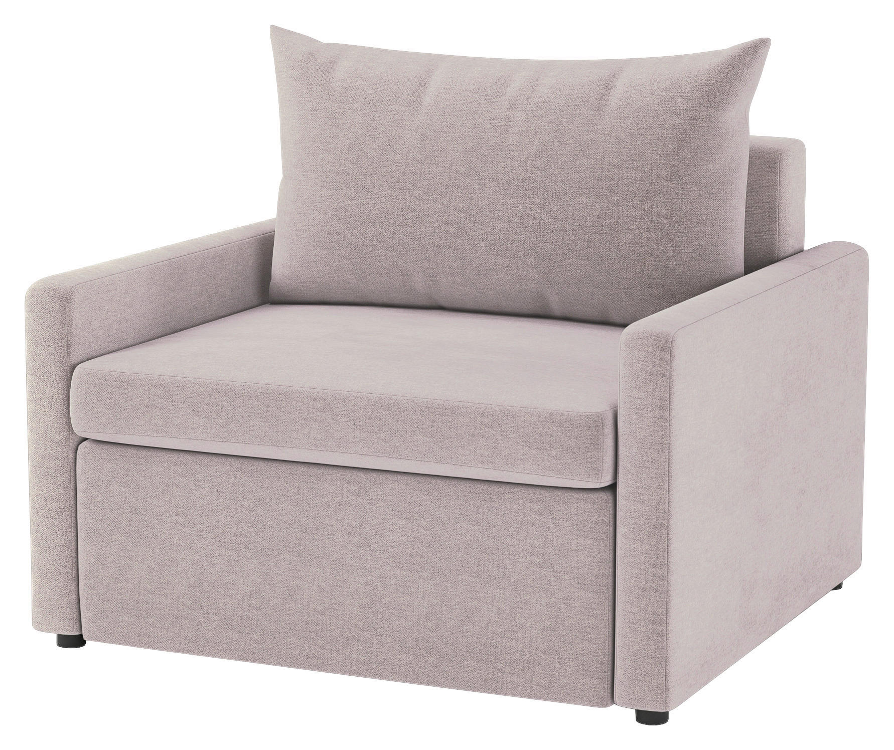 SCHLAFSESSEL COLOGNE in Flachgewebe Altrosa  - Schwarz/Altrosa, Design, Kunststoff/Textil (92/89/103cm) - MID.YOU