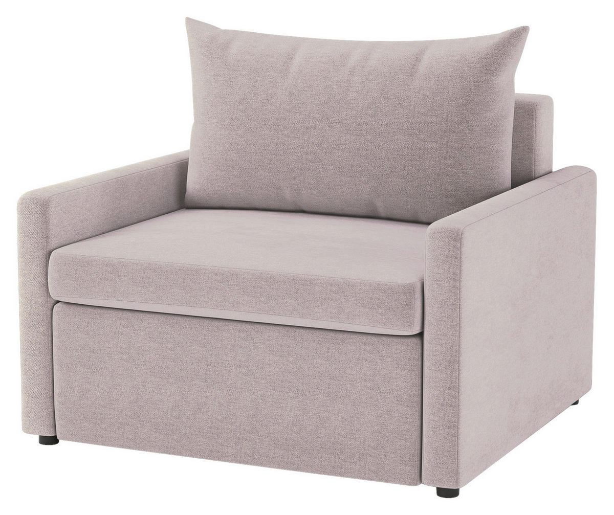 SCHLAFSESSEL Flachgewebe Altrosa  - Schwarz/Altrosa, Design, Kunststoff/Textil (92/89/103cm) - MID.YOU