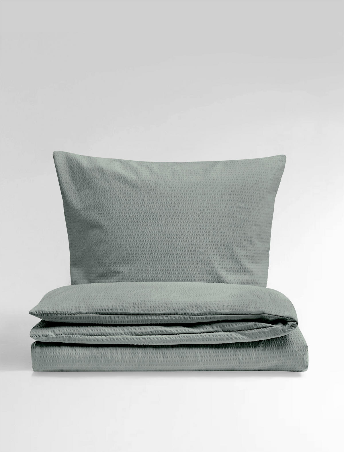 BETTWÄSCHE Seersucker 135/200 cm  - Grün, Basics, Textil (135/200cm) - Bierbaum