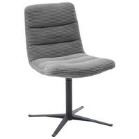 STUHL - Dunkelgrau/Schwarz, Design, Textil/Metall (52/88/66cm) - Dieter Knoll