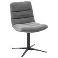 STUHL - Dunkelgrau/Schwarz, Design, Textil/Metall (52/88/66cm) - Dieter Knoll