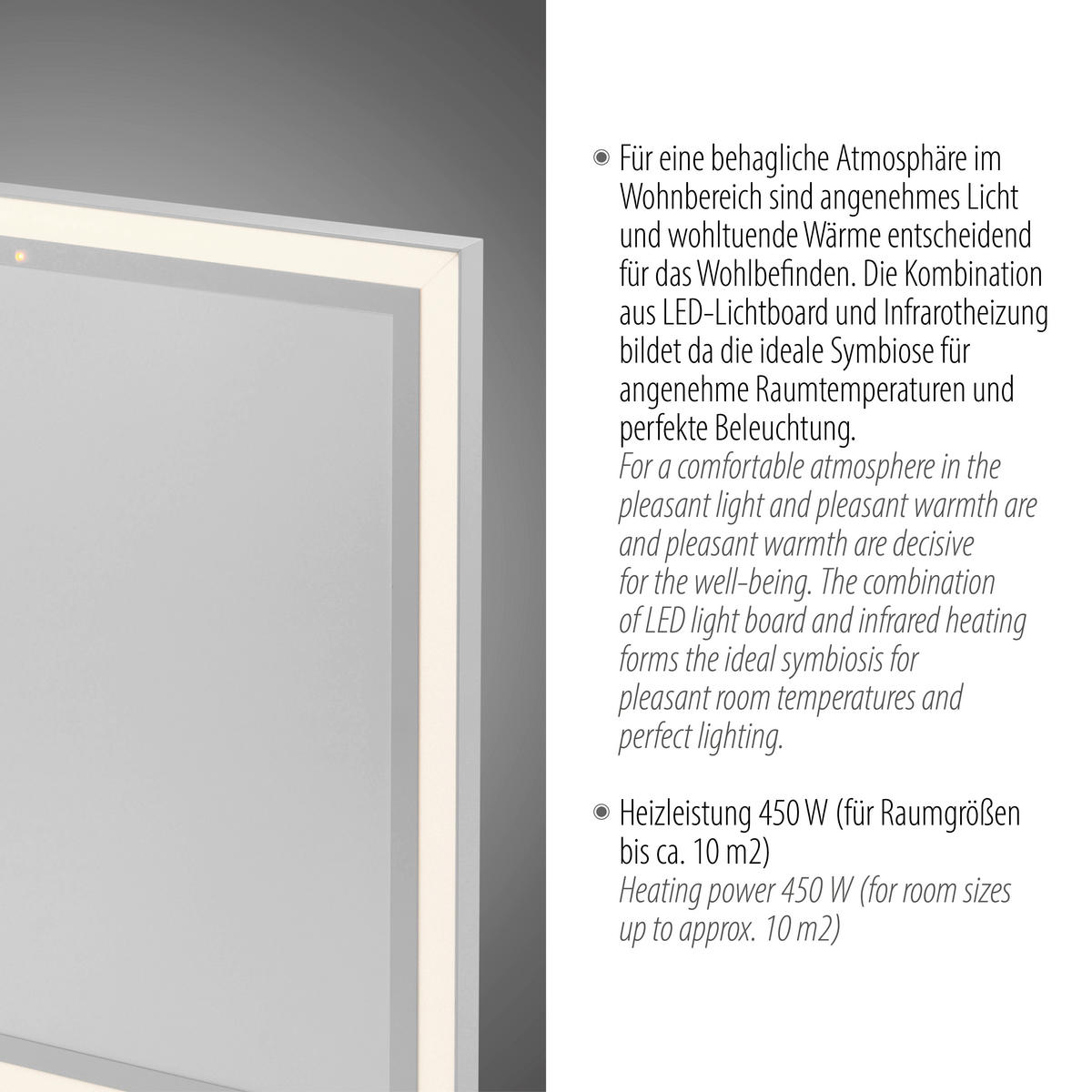 LED-DECKENLEUCHTE 60/60/6,8 cm   - Weiß, KONVENTIONELL, Kunststoff/Metall (60/60/6,8cm)