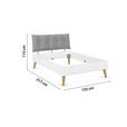 BETT 140/200 cm  in Weiß  - Wildeiche/Weiß, Design, Holz/Holzwerkstoff (140/200cm) - Carryhome