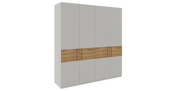 DREHTÜRENSCHRANK  in Eichefarben, Hellgrau  - Eichefarben/Hellgrau, MODERN, Holz/Holzwerkstoff (201,2/225/60cm) - Xora