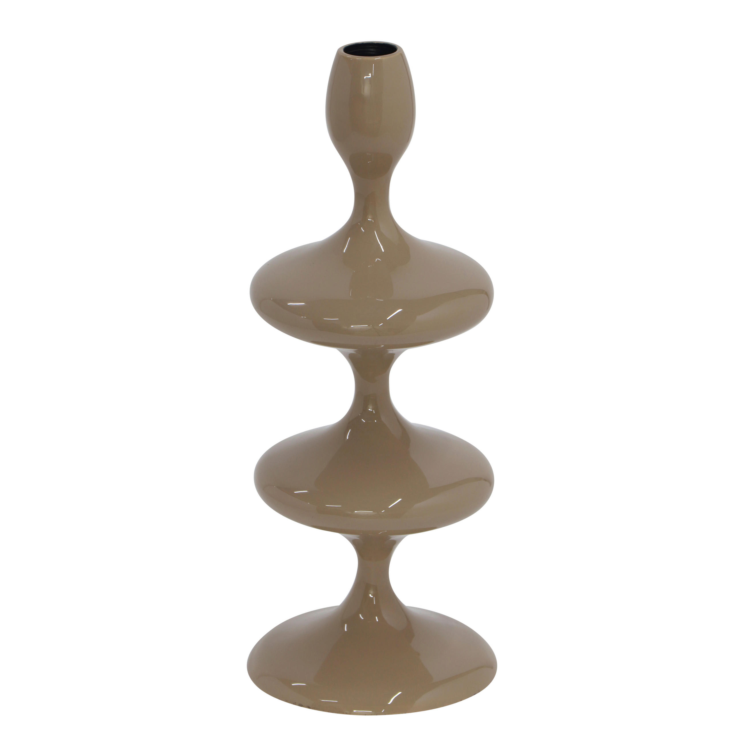 STABKERZENHALTER - Beige, Basics, Metall (11/28/11cm)