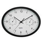 WANDUHR Schwarz  - Schwarz, Basics, Glas/Kunststoff (22,6/29,4cm) - Ambia Home