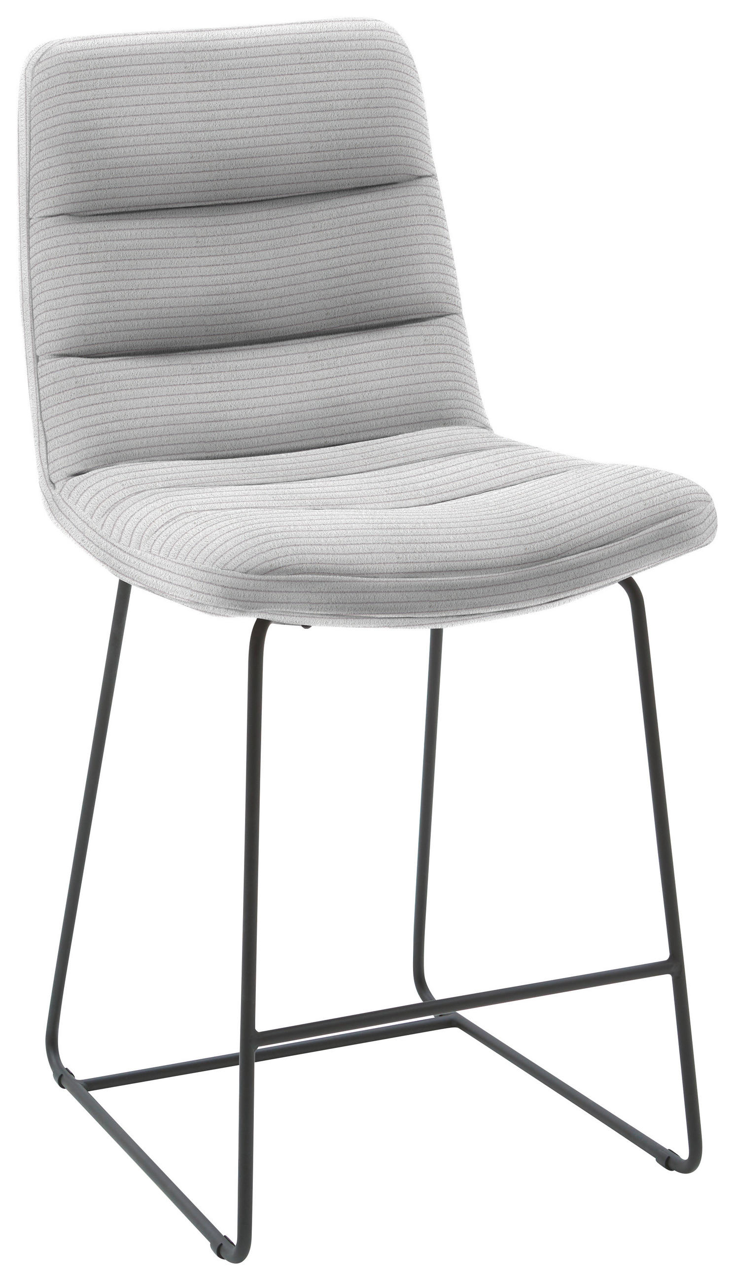 TRESENSTUHL in Textil Grau  - Schwarz/Grau, Design, Textil/Metall (52/106/66cm) - Dieter Knoll