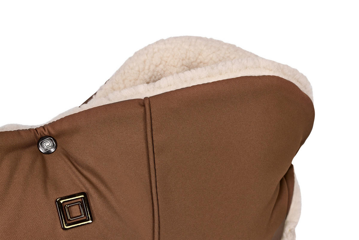 MUFF Handmuff  - Cognac/Dunkelbraun, Basics, Textil (51/7/24cm) - Moon