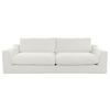 BIGSOFA Cord Weiss  - Weiss/Schwarz, Design, Kunststoff/Textil (276/90/109cm) - Sit & More