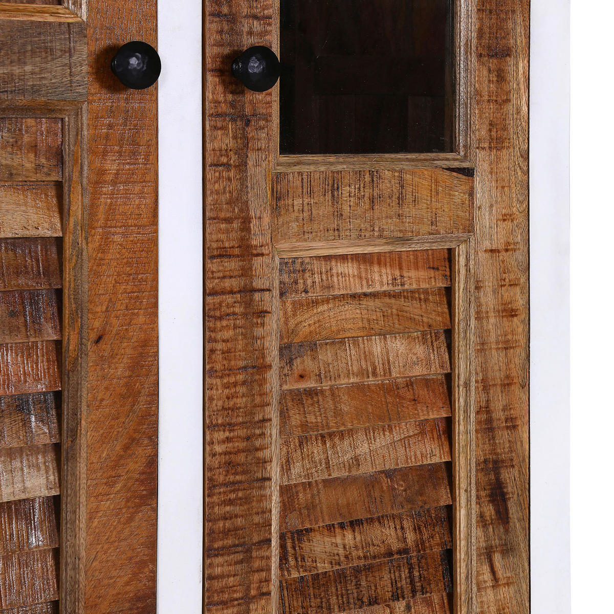 HIGHBOARD  in 100/145/40 cm  - Dunkelbraun/Braun, Trend, Glas/Holz (100/145/40cm) - Livetastic