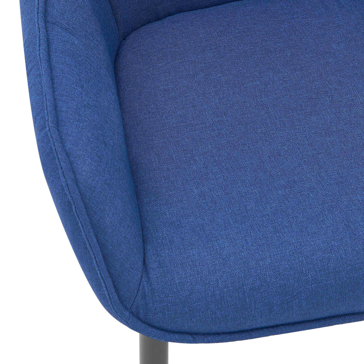 ARMLEHNSTUHL  in  - Blau/Schwarz, Design, Textil/Metall (55/86/46cm) - Livetastic