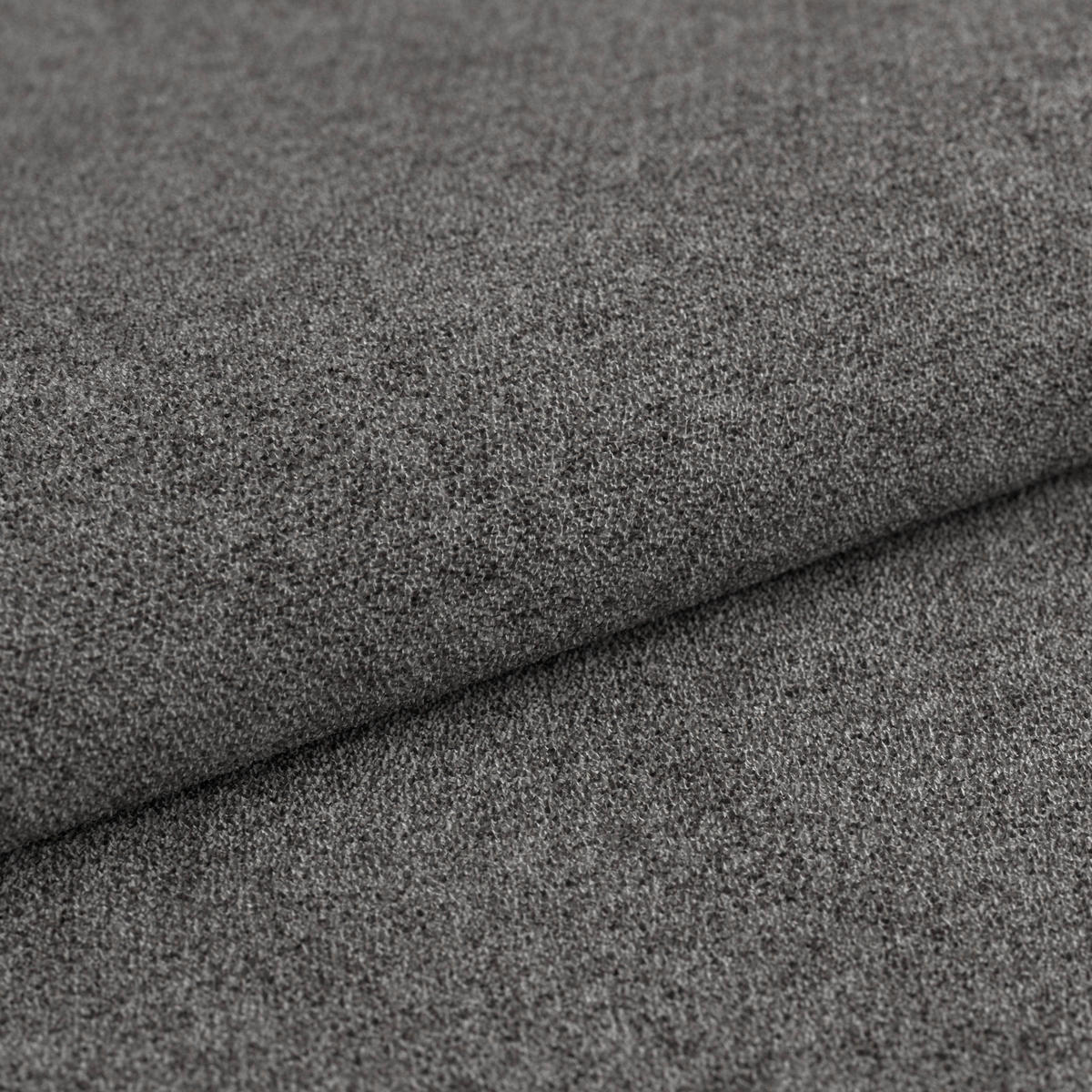 ECKBANK 185/150 cm Webstoff Dunkelgrau   - Eichefarben/Dunkelgrau, KONVENTIONELL, Textil (185/150cm) - Livetastic