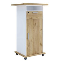 STEHPULT 60/50/108,3 cm Weiss, Honigeiche  - Honigeiche/Weiss, Modern, Holzwerkstoff (60/50/108,3cm) - MID.YOU