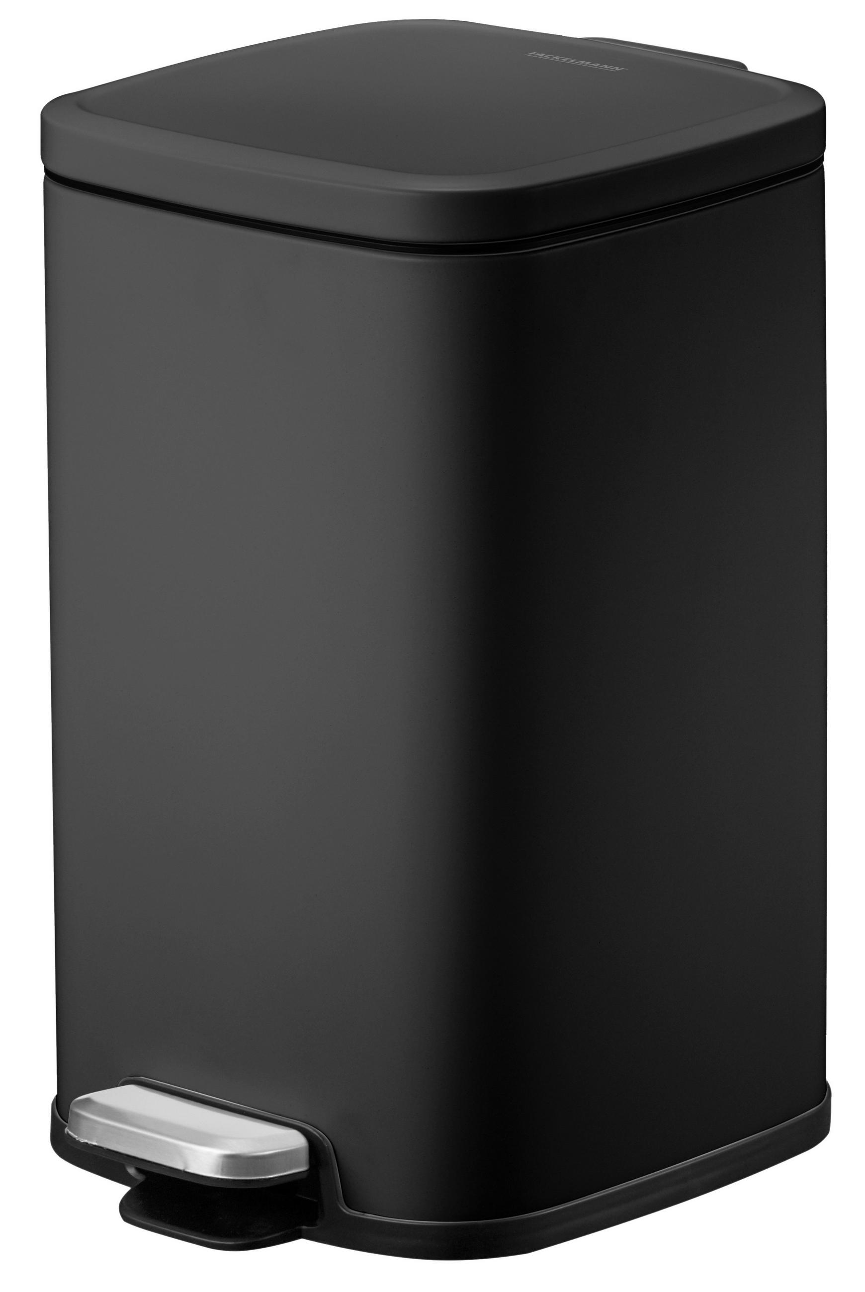 Fackelmann Abfalleimer London Schwarz 24.3x25.7x18.5 cm