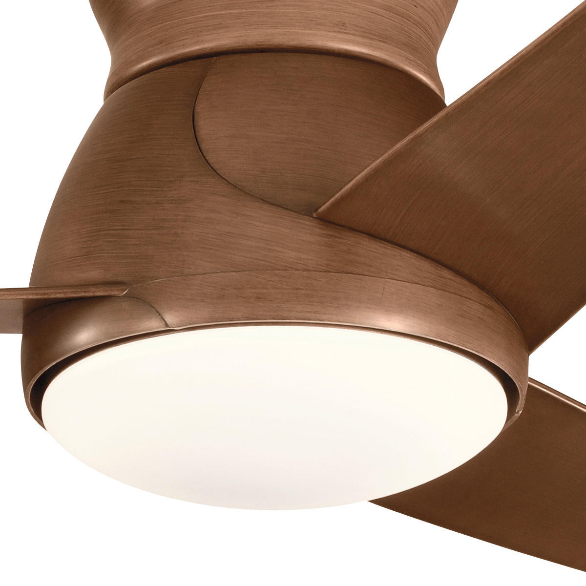 DECKENVENTILATOR - Walnussfarben, Basics, Glas/Kunststoff (152/29cm) - Elstead Lighting