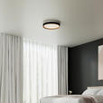 LED-DECKENLEUCHTE Nashville 48/8 cm  - Schwarz/Sonoma Eiche, Basics, Kunststoff/Metall (48/8cm) - Novel
