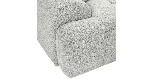 Ecksofa mit Funktion Creme Flachgewebe Zierkissen, Rückenkissen, Bettkasten, Schlaffunktion, Rücken echt, Liegefläche im Originalstoff  - Creme/Schwarz, KONVENTIONELL, Kunststoff/Textil (277/190cm) - Carryhome