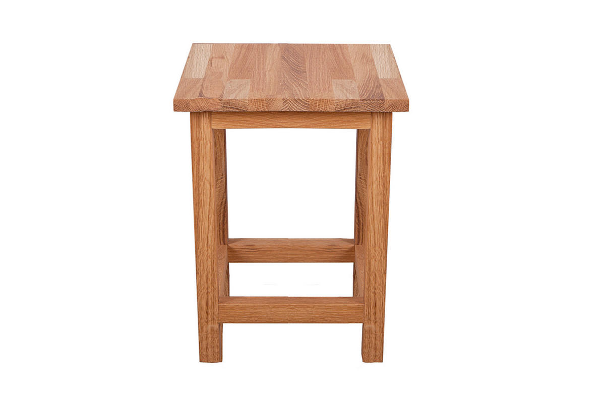 Universalhocker Echtholz  - Eichefarben, Basics, Holz (30/40/30cm) - Gardenson