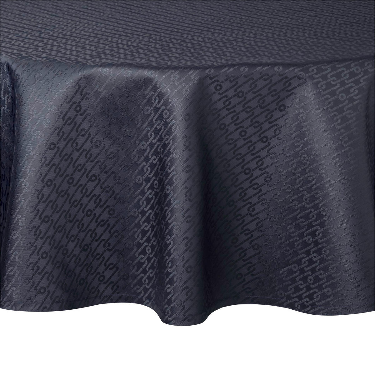 TISCHDECKE CHAINS 180 cm  - Blau/Dunkelblau, Design, Textil (180cm) - Joop!