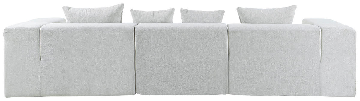 3-SITZER-SOFA Leinenoptik Beige  - Beige, Design, Textil (300/60/100cm) - P & B