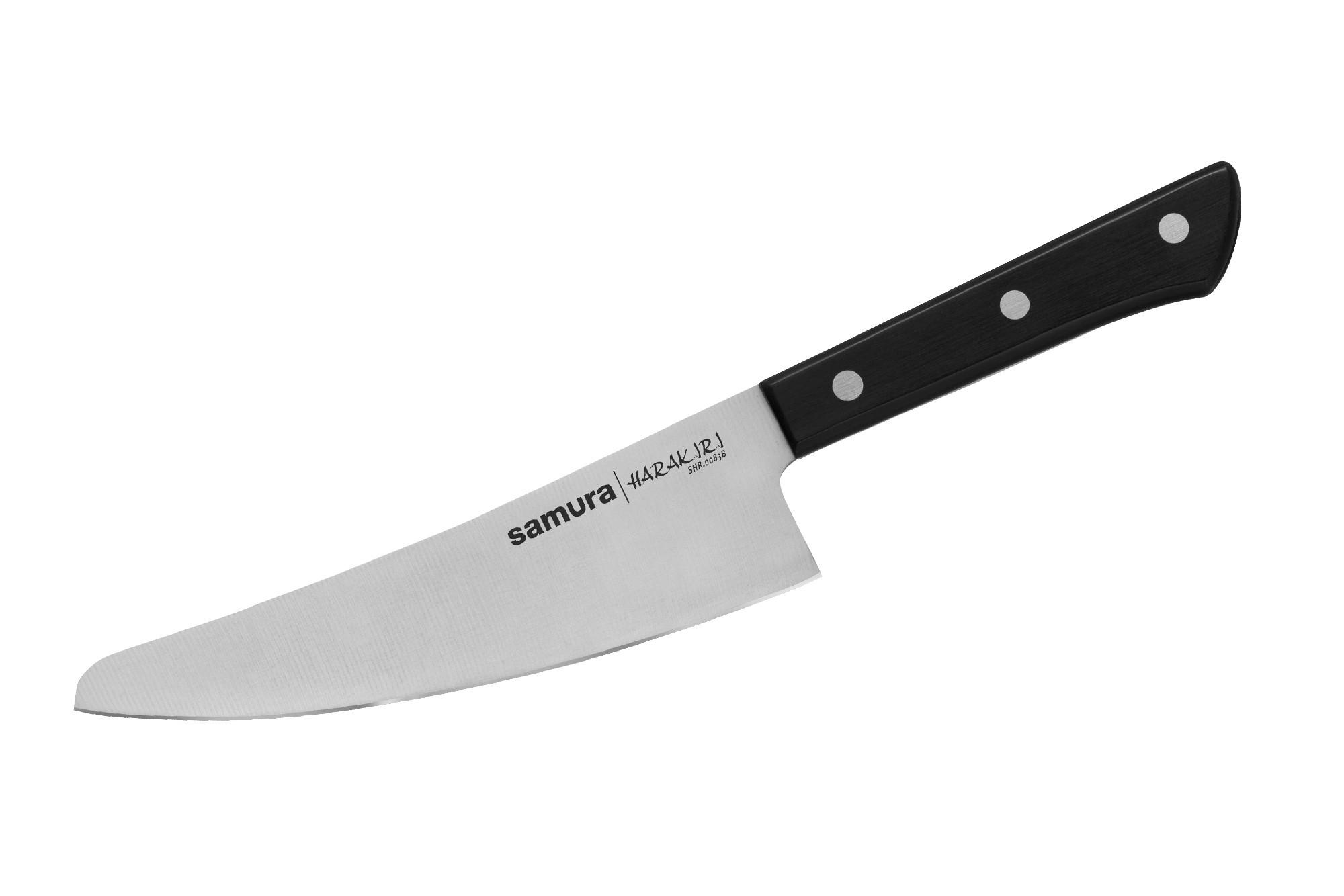 NOŽ ŠEFA KUHINJE  Harakiri 27/4/1.5 cm           nerđajući čelik - boja nerđajućeg čelika/crna, Osnovno, metal/plastika (27/4/1.5cm) - Samura