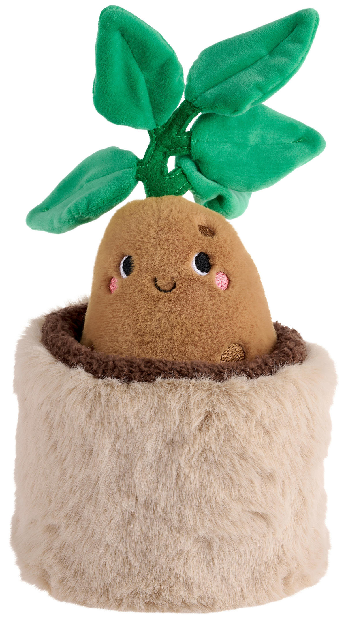 PLÜSCHFIGUR  - Beige/Braun, Trend, Kunststoff/Textil (15/32/15cm) - Patinio