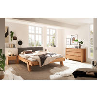 BALKENBETT 180/200 cm,  in Honigeiche,  - Honigeiche/Dunkelgrau, MODERN, Holz (180/200cm) - Livetastic