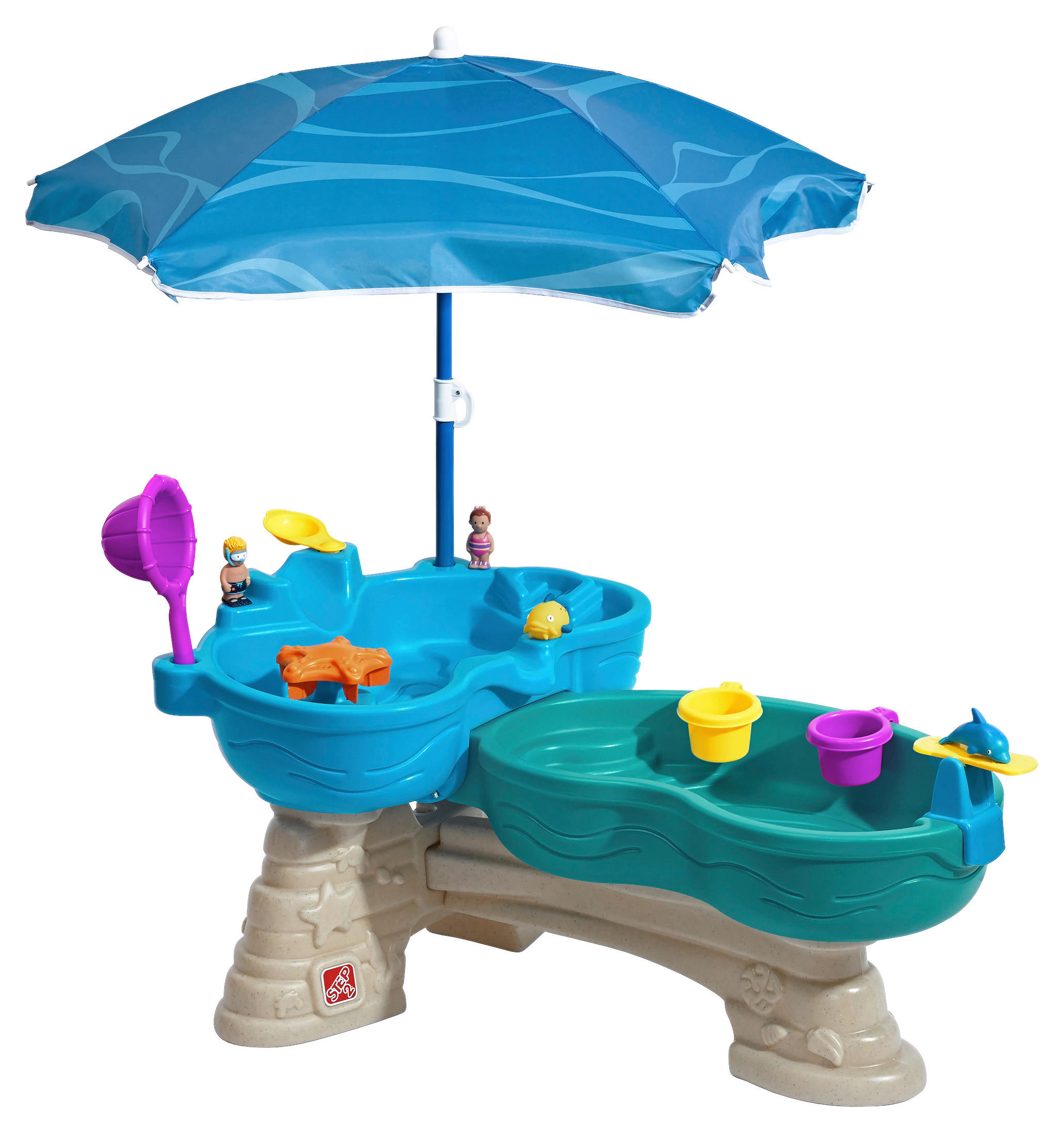 SPIELTISCH SPILL & SPLASH - Blau/Multicolor, Konventionell, Kunststoff (109,9/57,2/63,5cm)