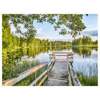 STEKLENA SLIKA  120/80 cm   - večbarvno, Basics, steklo (120/80cm) - Monee