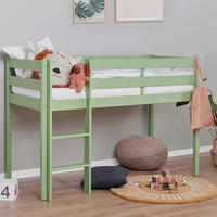 HOCHBETT 70/160 cm,  in Grün, Leiter, Rollrost  - Naturfarben/Grün, MODERN, Holz (70/160cm) - MID.YOU