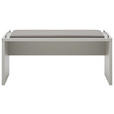SITZBANK 120/53/40 cm Lederlook Braun, Grau  - Dunkelbraun/Braun, Design, Textil (120/53/40cm) - Dieter Knoll