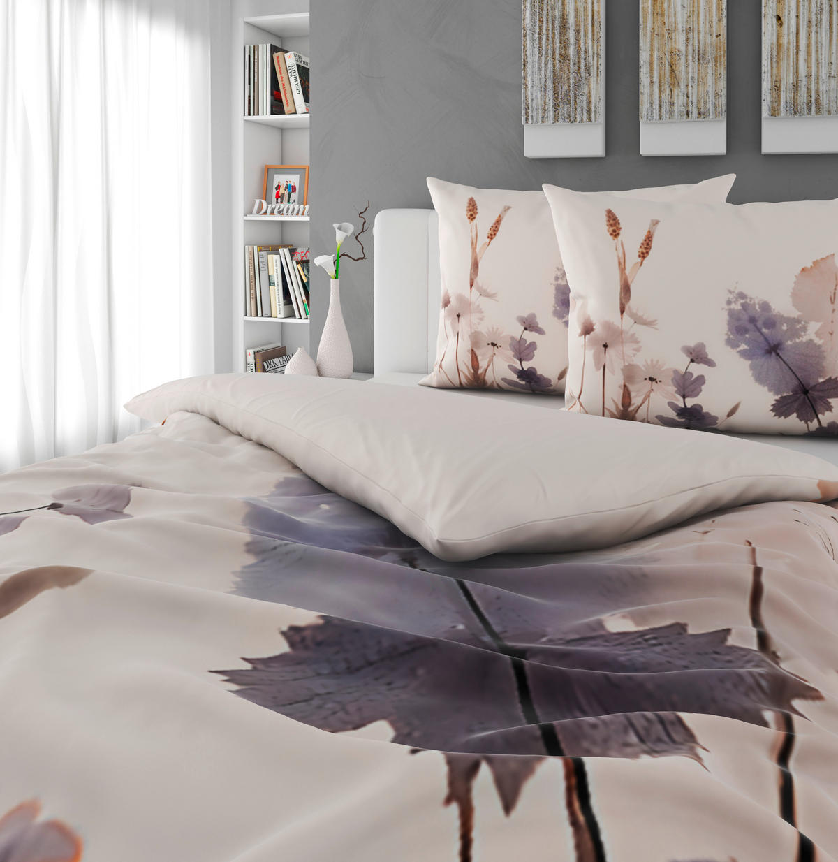 OBOUSTRANNÉ POVLEČENÍ, satén, přírodní barvy, 200/200 cm - přírodní barvy, textil (200/200cm) - Novel