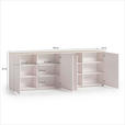SIDEBOARD  240,1/89/43 cm  - Kaschmir/Eichefarben, Design, Holzwerkstoff/Kunststoff (240,1/89/43cm) - Voleo